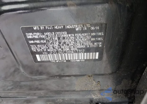 2017 Subaru Forester 2.5I Premium z USA, uszkodzony, nr VIN JF2SJAEC3HH417707